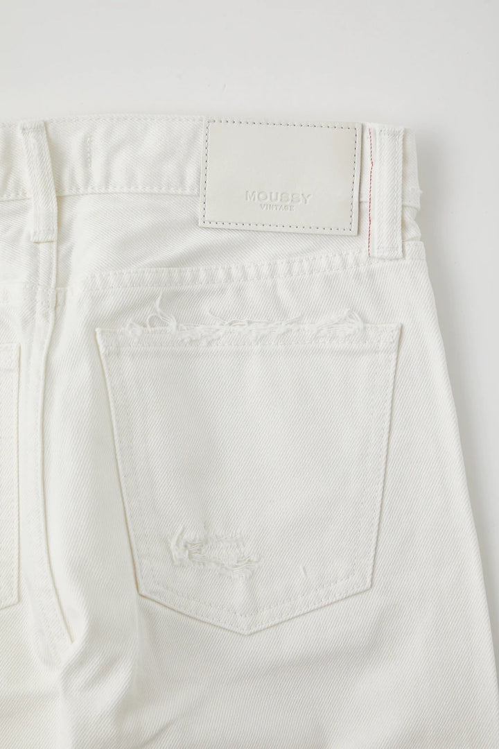 Moussy - MV Merry Tapered-Mid in White Denim