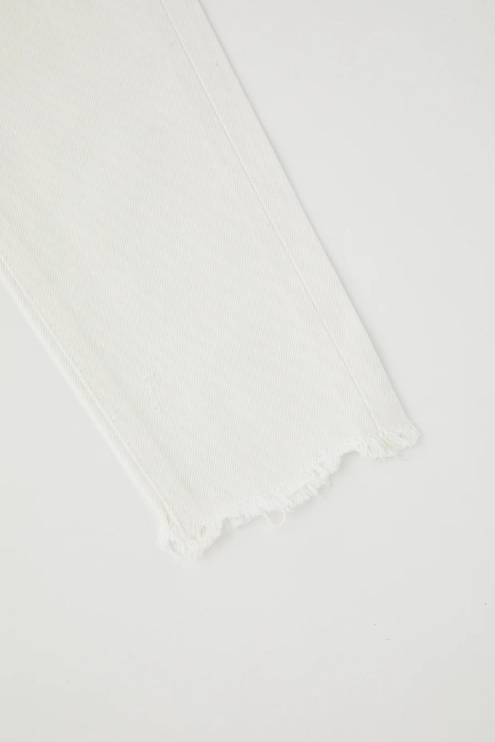 Moussy - MV Merry Tapered-Mid in White Denim