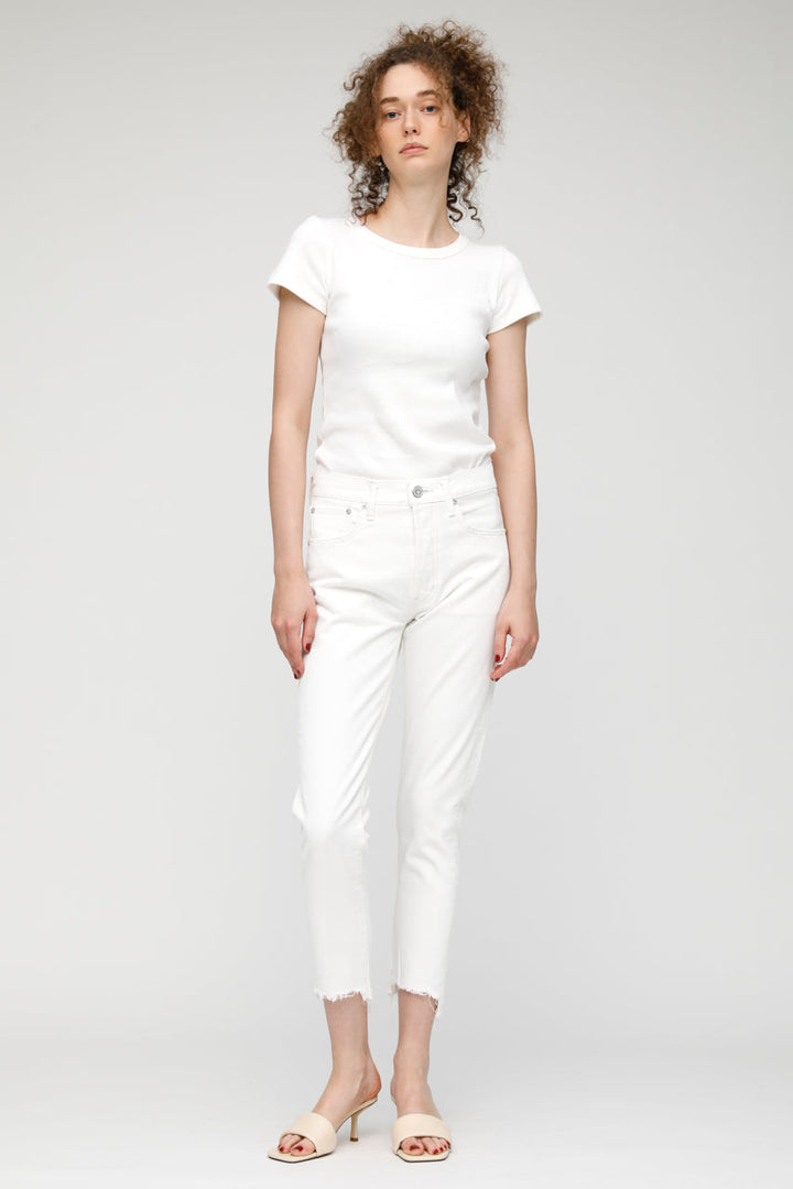 Moussy - MV Viper Tapered-HI in White Denim
