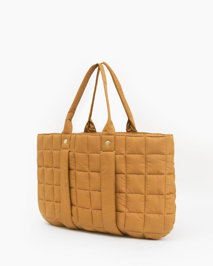 Clare V. - Tropezienne 8" in Mustard Quilted Puffer