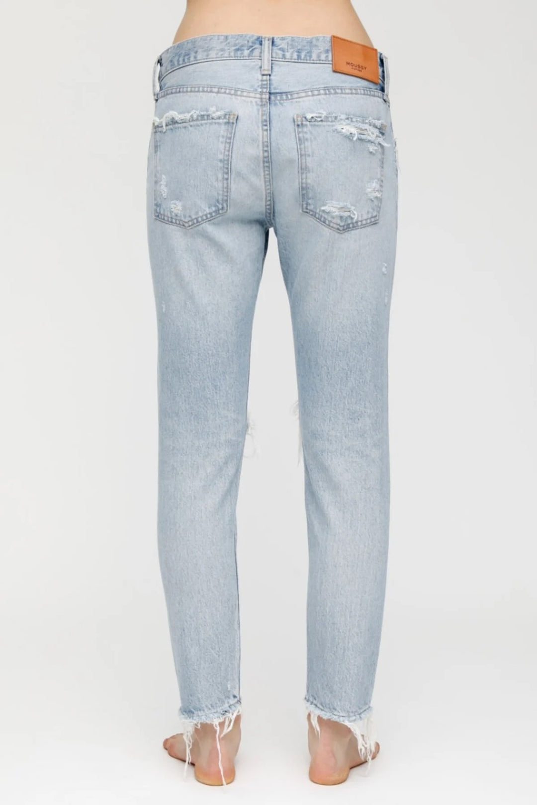 Moussy - MV Yardley Tapered Jeans in Light Blue 111