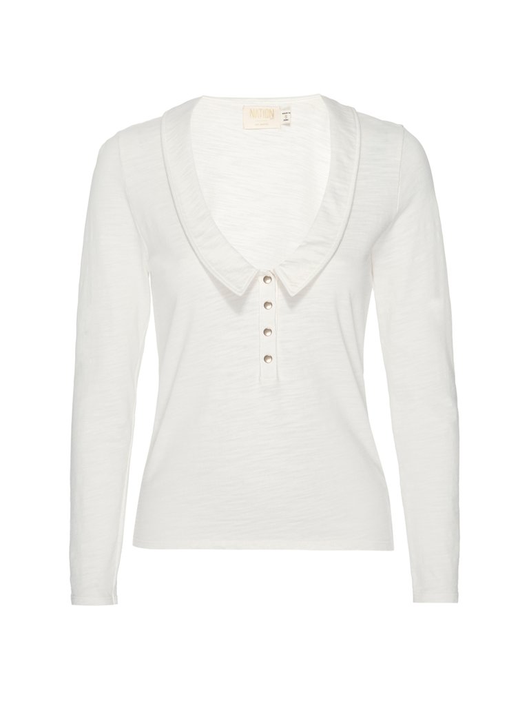 Nation LTD - Jevin Retro Tee in Off White Tops