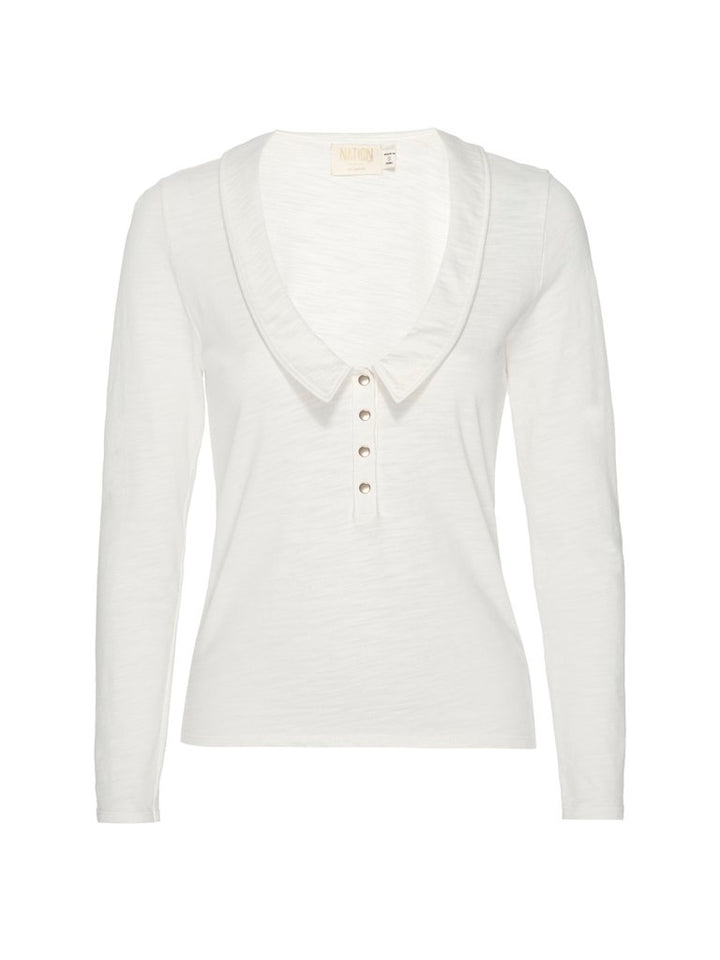 Nation LTD - Jevin Retro Tee in Off White Tops