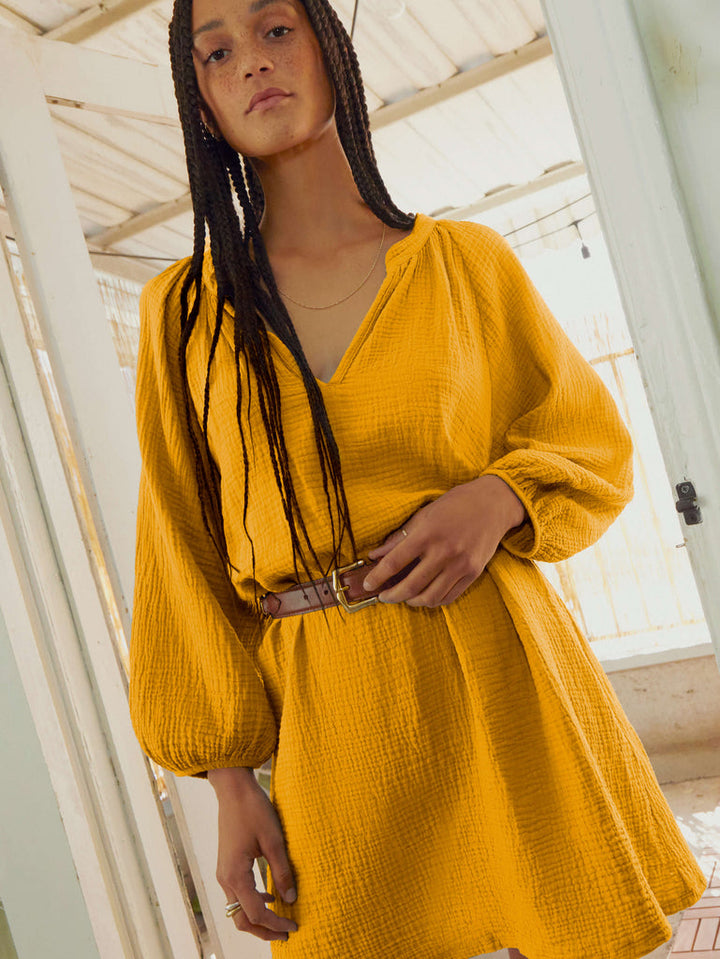 Nation LTD - Nala Peasant Dress in Mango Dresses