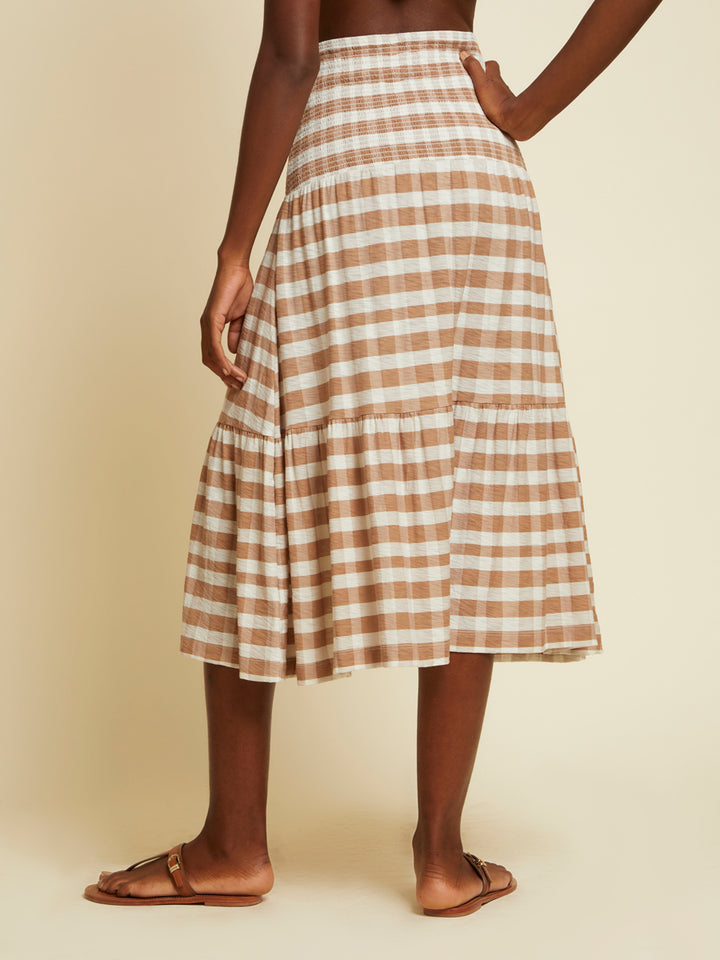 Nation LTD - Nyla Smocked Midi Skirt in Picnic Skirts