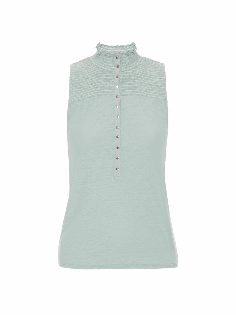 Nation LTD - Posey High Neck Snap Tank in Capri Tops