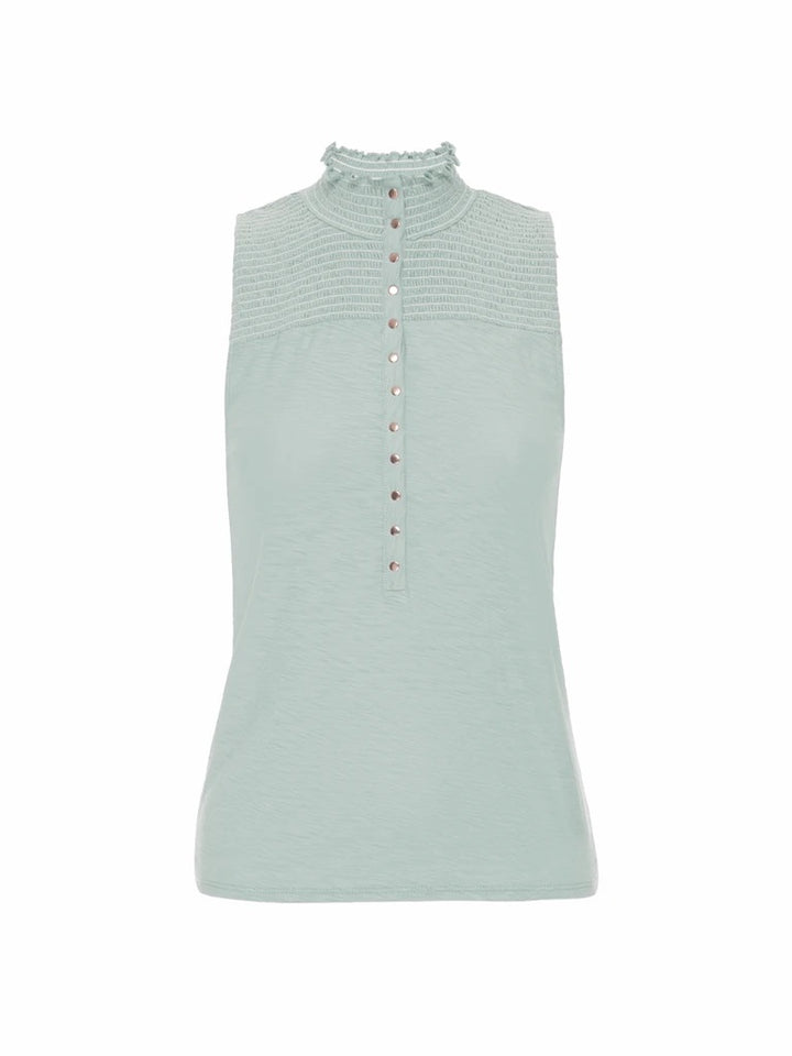 Nation LTD - Posey High Neck Snap Tank in Capri Tops