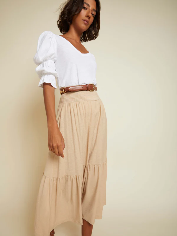 Nation LTD - Yasmine Midi Skirt in Toasted Marshmallow Skirts