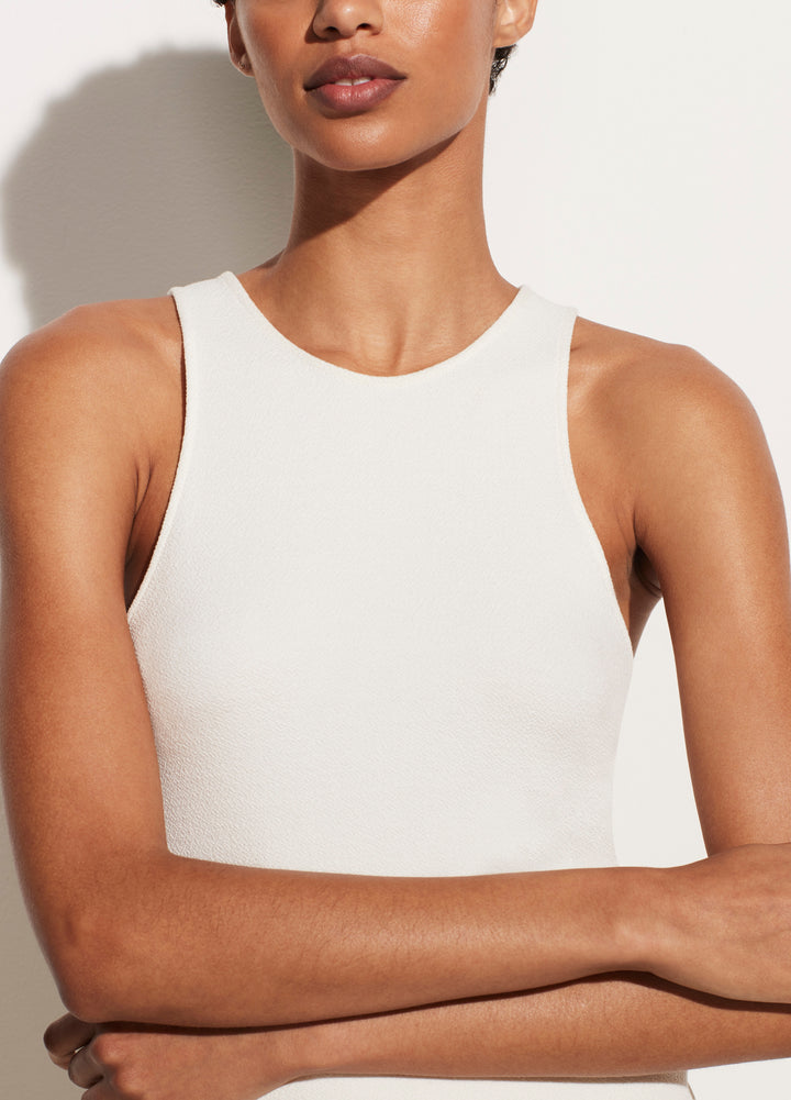 Vince - High Neck Tank in Natural