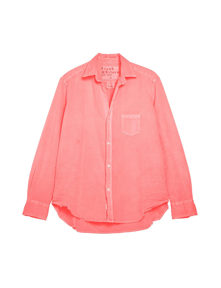 Frank & Eileen - Eileen Button-Down Shirt in Neon Pink Color Denim