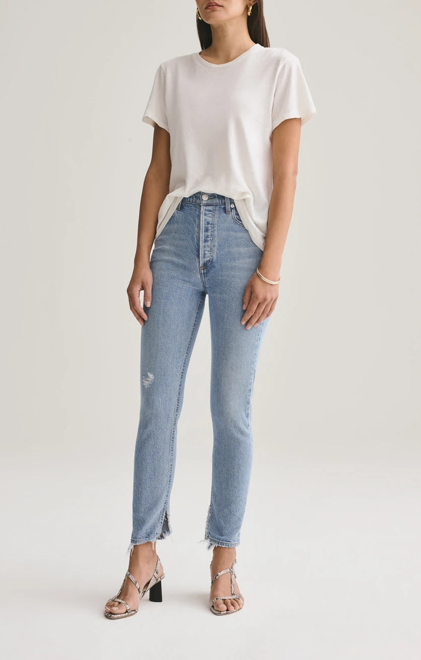 AGOLDE - Nico High Rise Slim Fit Jeans in Headlines