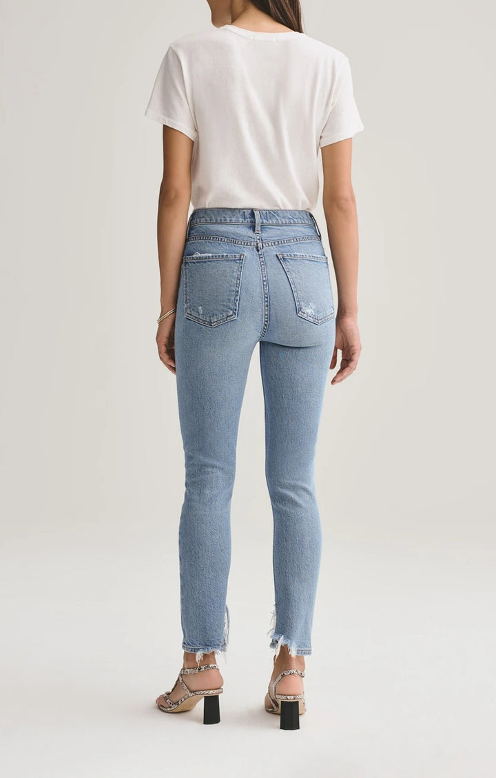 AGOLDE - Nico High Rise Slim Fit Jeans in Headlines
