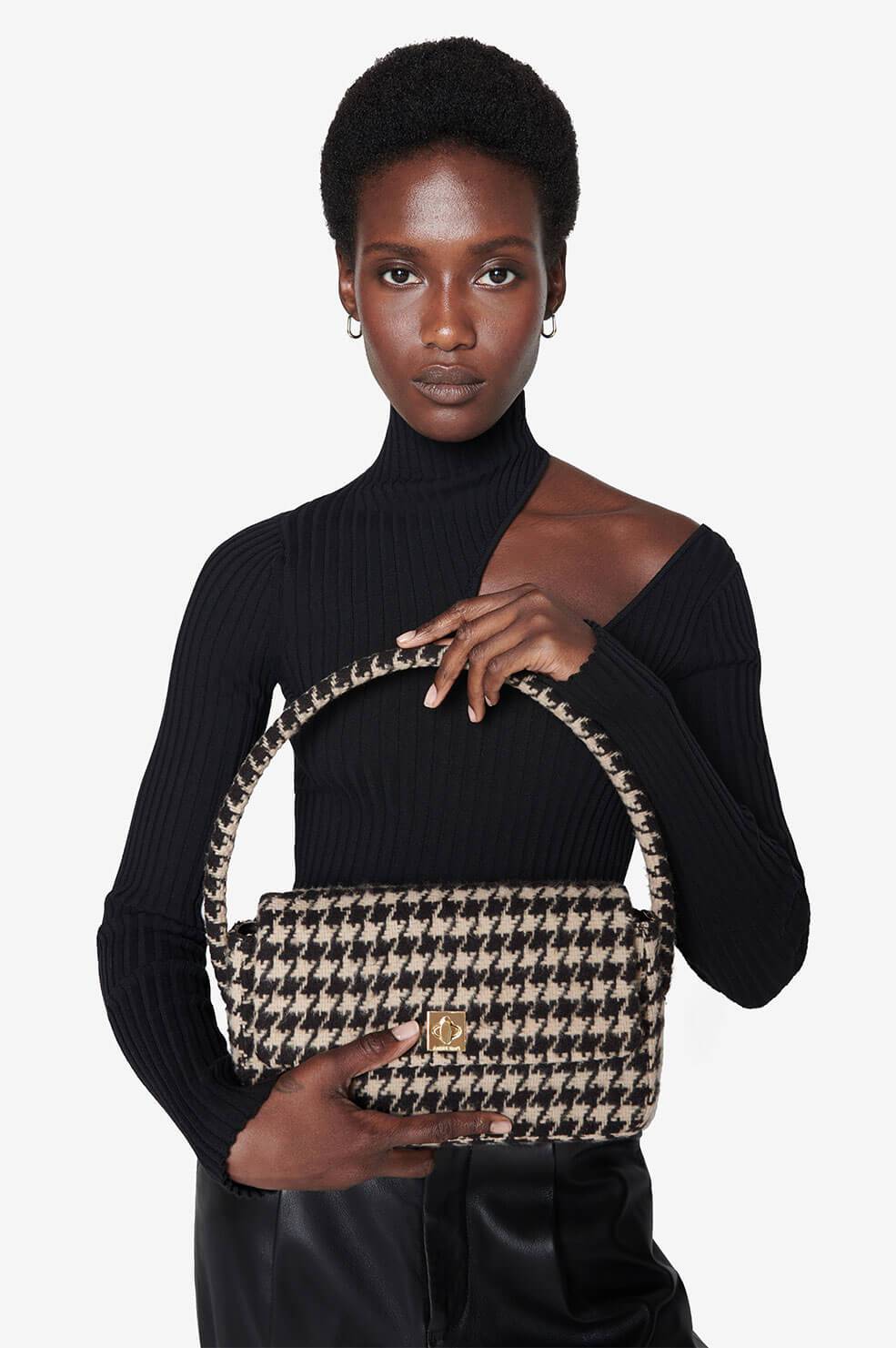 Anine Bing - Nico Bag in Houndstooth