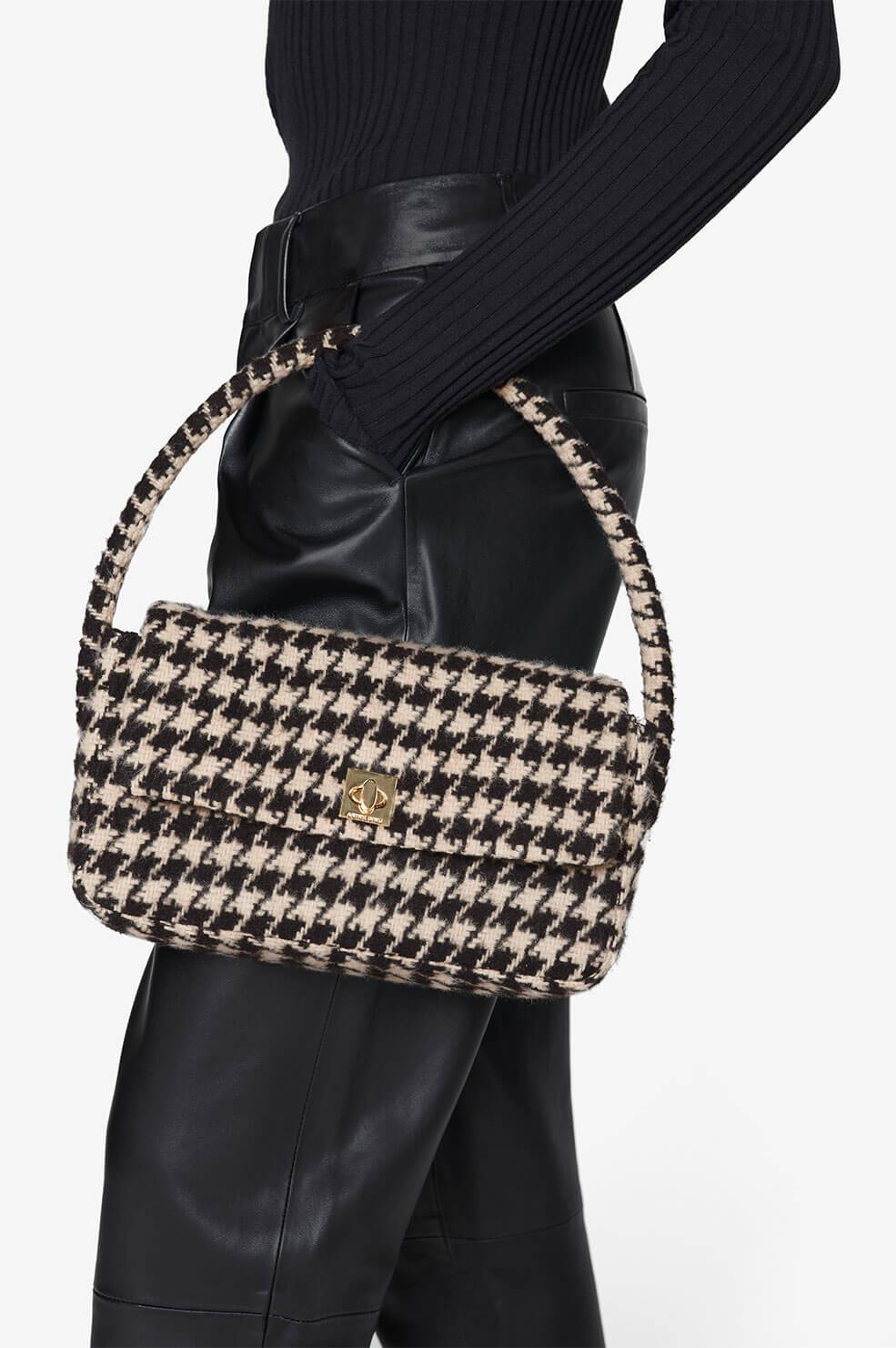 Anine Bing - Nico Bag in Houndstooth