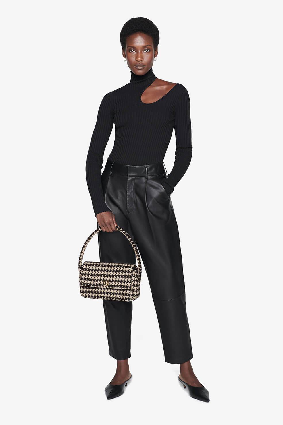 Anine Bing - Nico Bag in Houndstooth