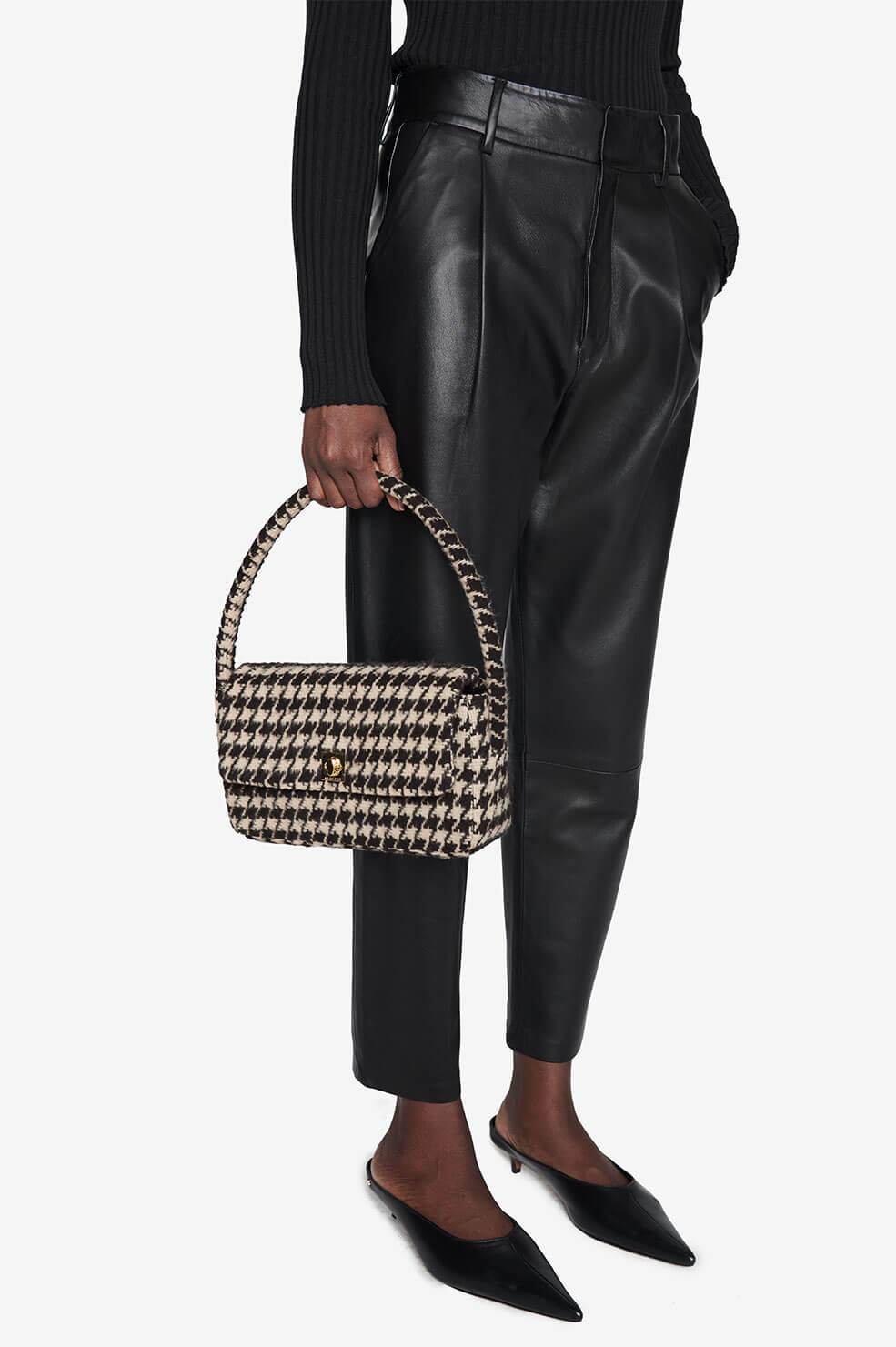 Anine Bing - Nico Bag in Houndstooth