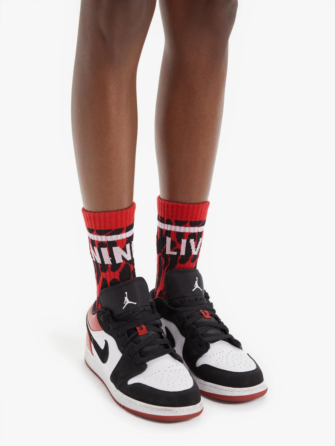 Mother - Baby Steps Socks in Black Multi Nine Lives