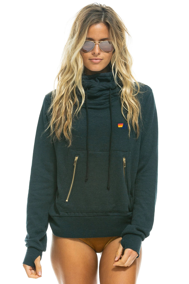 Aviator Nation - Ninja Pullover Hoodie in Charcoal