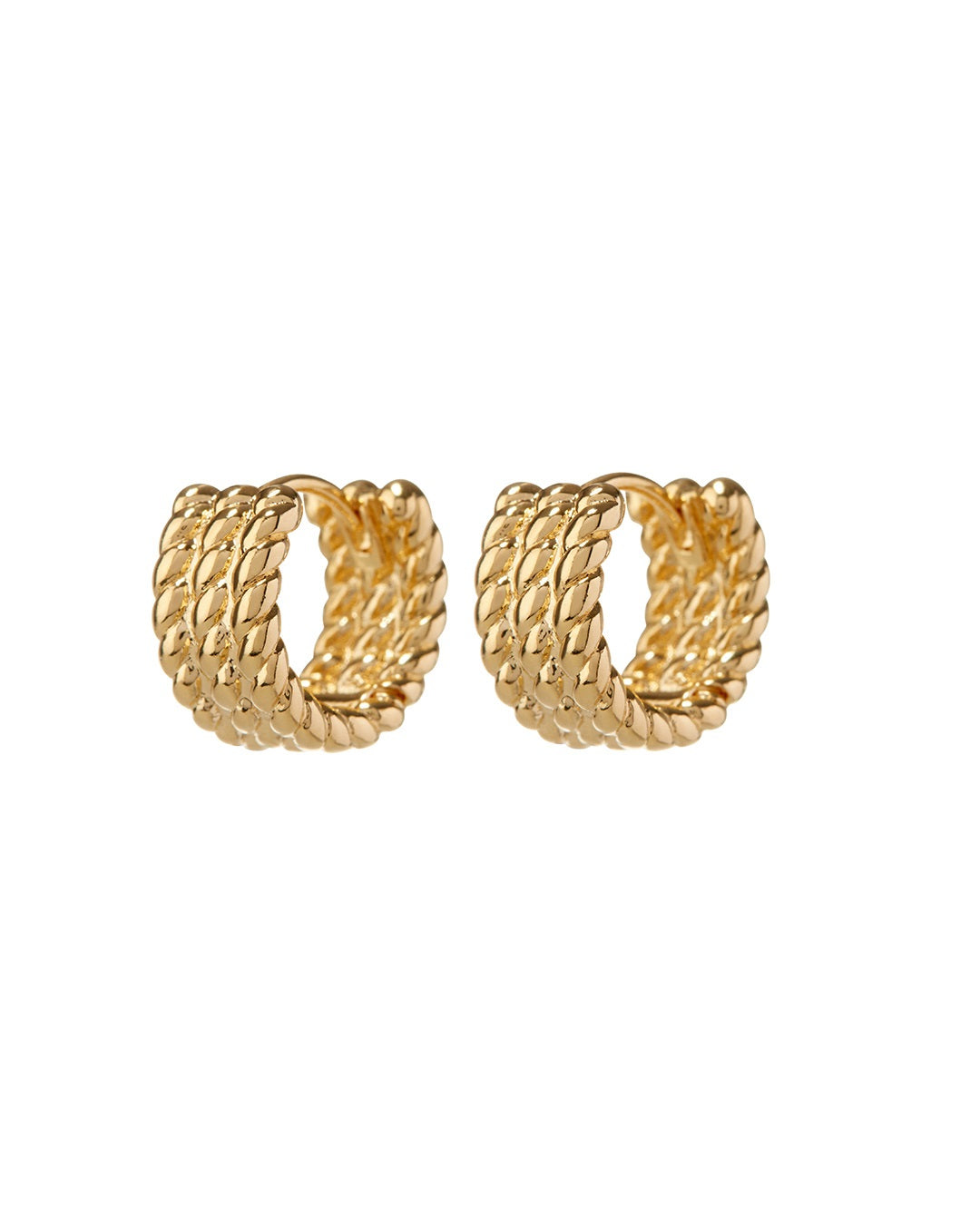 LUV AJ - Noemie Huggies (12mm) in Gold