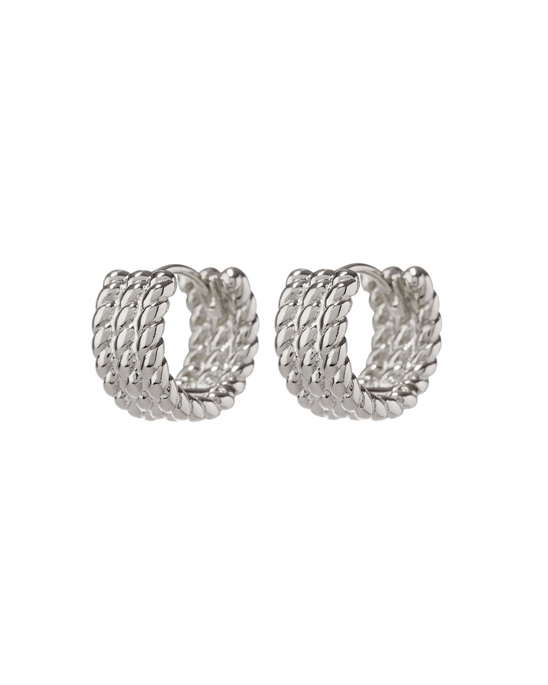 LUV AJ - Noemie Huggies (12mm) in Silver