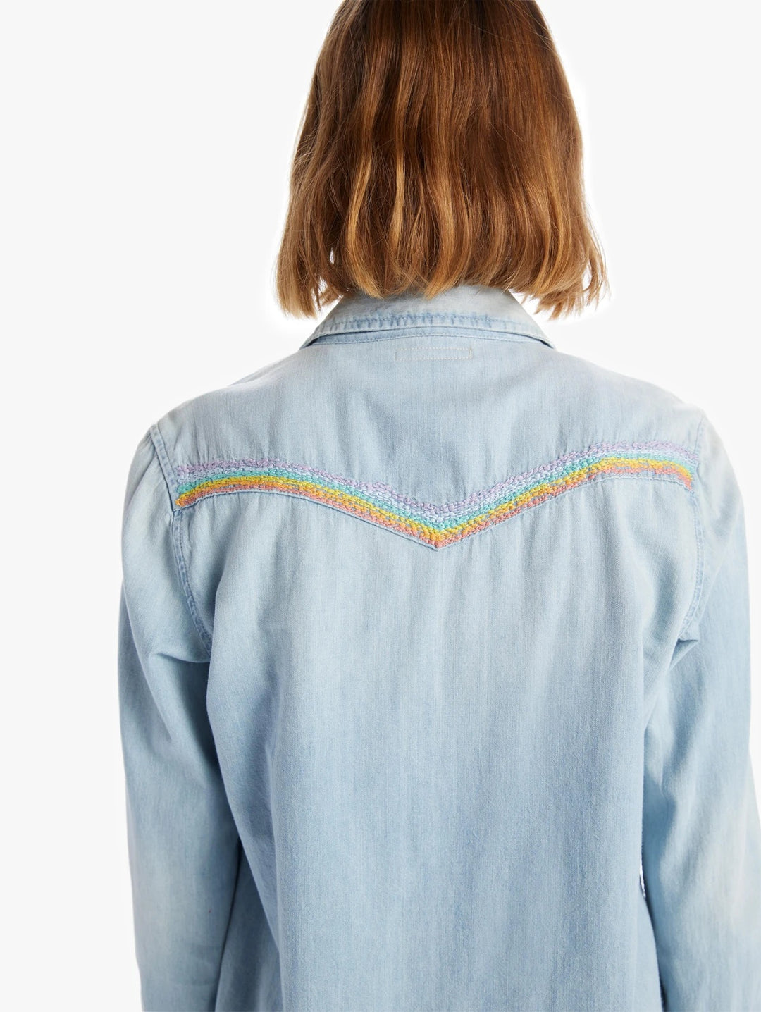 Mother - All My Exes in No Rain, No Flowers Denim Button-Down Top
