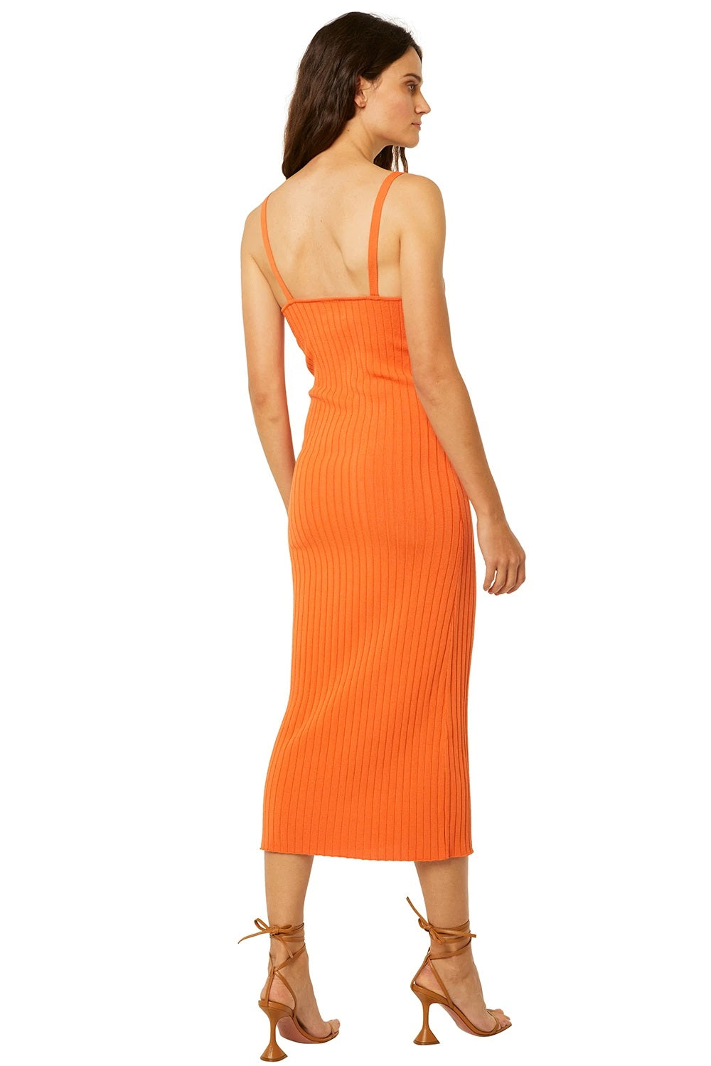 Misa - Nova Dress in Tangerine Dresses