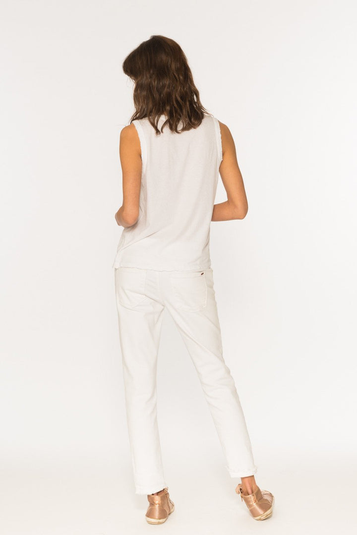 n:Philanthropy - Edith Muscle Tank in White