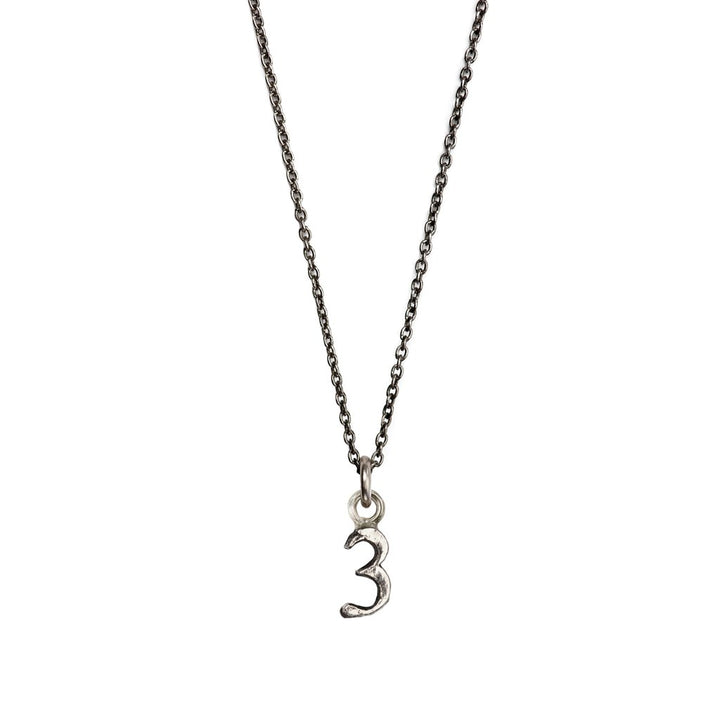 Pyrrha - Number 3 Charm in Silver