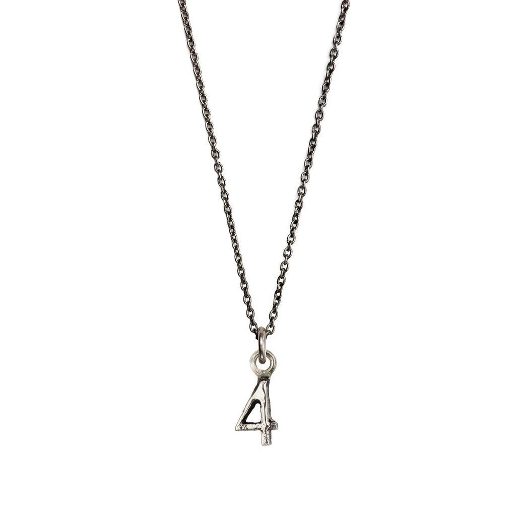 Pyrrha- Number 4 Charm in Silver