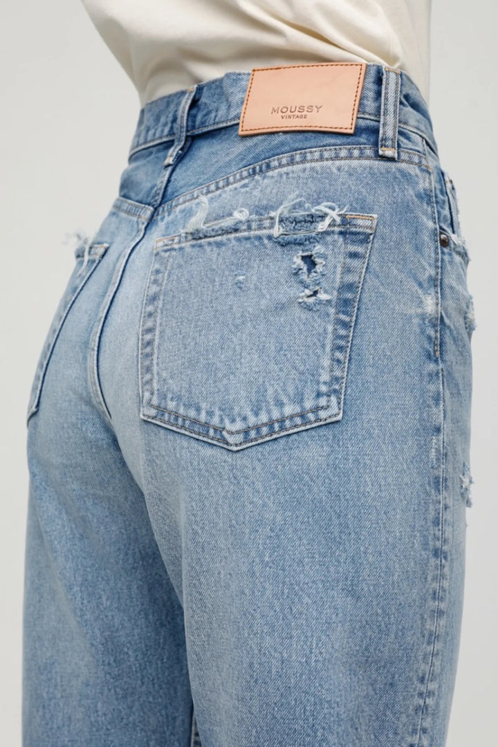 Moussy Denim - MV Odessa Wide Straight in BLU 110