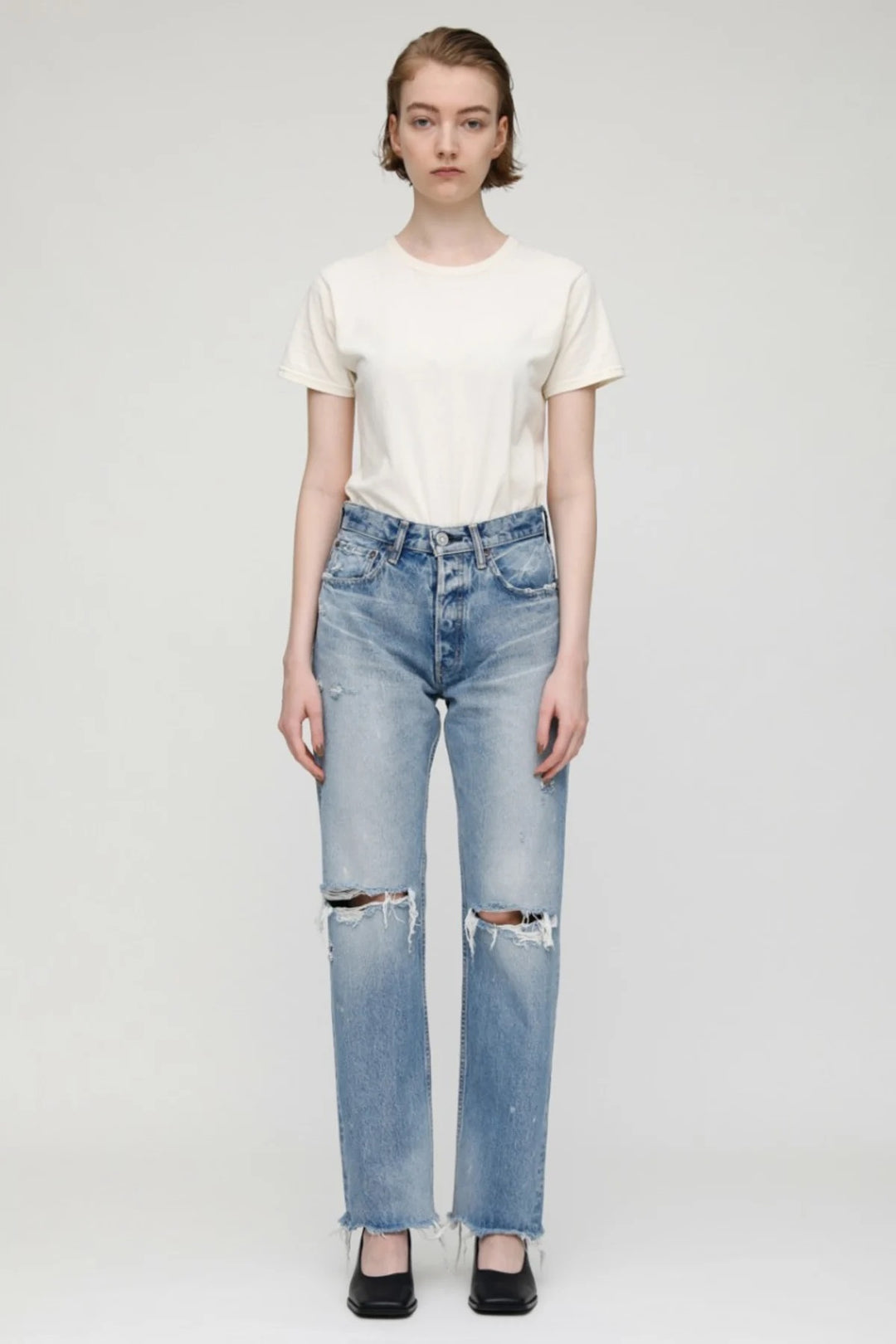 Moussy Denim - MV Odessa Wide Straight in BLU 110