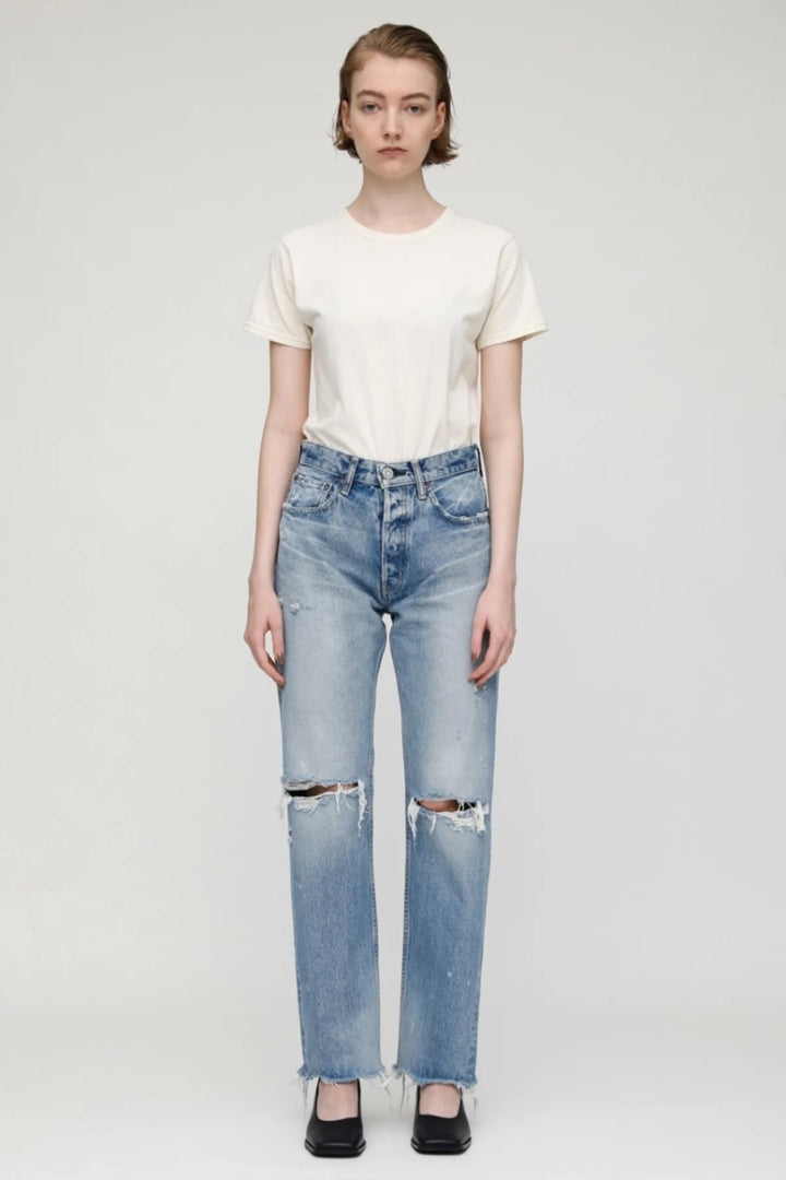 Moussy Denim - MV Odessa Wide Straight in BLU 110