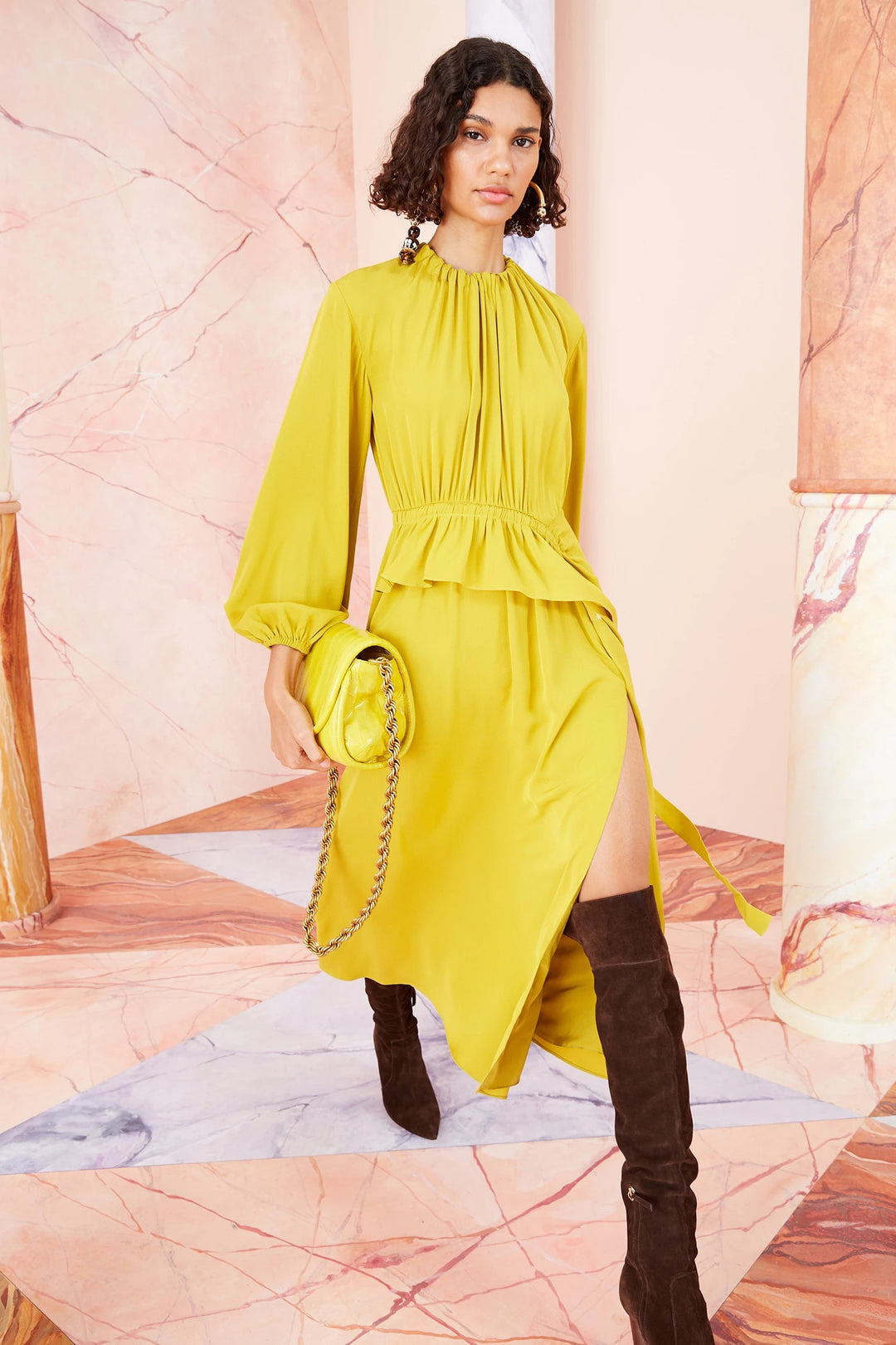 ulla johnson yellow dress Maxi | fashion 100% polyester Ulla Johnson Esma Dress In