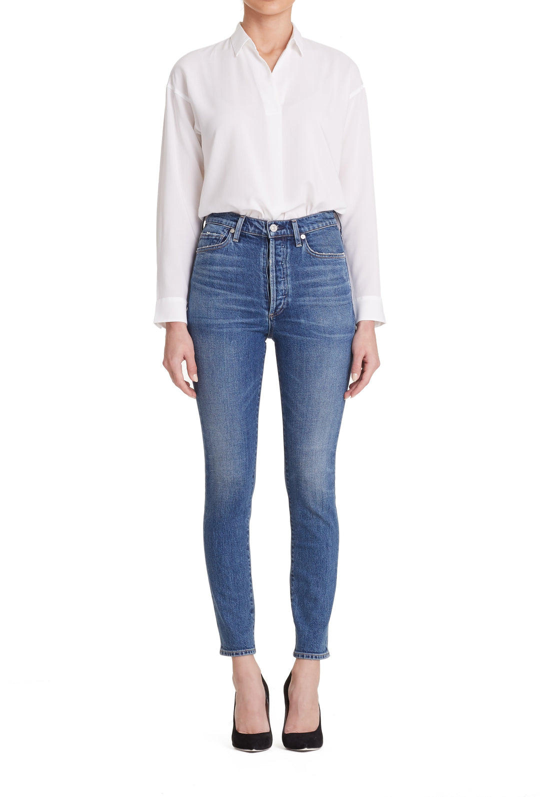 Citizens of Humanity - Olivia High Rise Slim Ankle in Solo