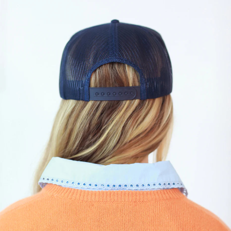 Kerri Rosenthal - Wild Love Trucker Hat in Indigo