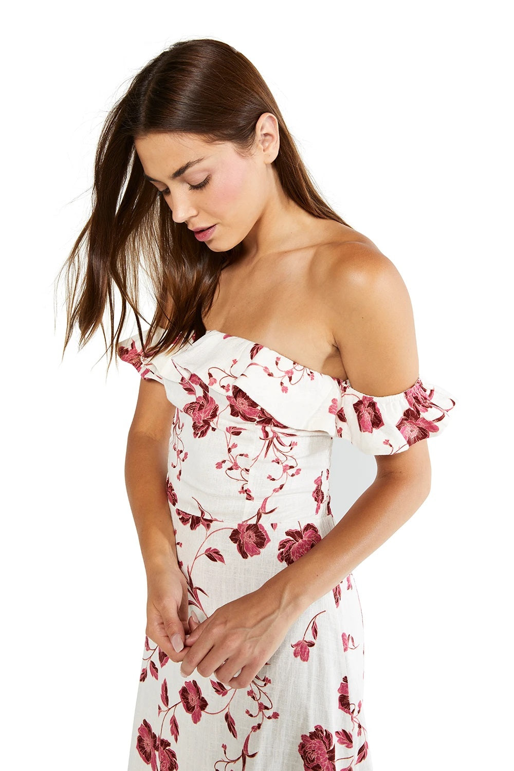 Misa - Oona Dress in Abstract Peony