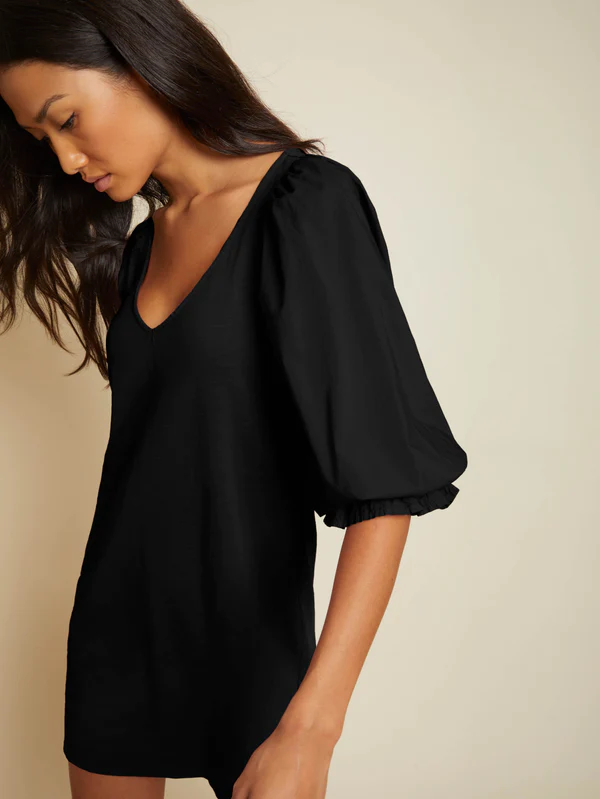 Nation LTD - Oralia Flounce Mini in Jet Black