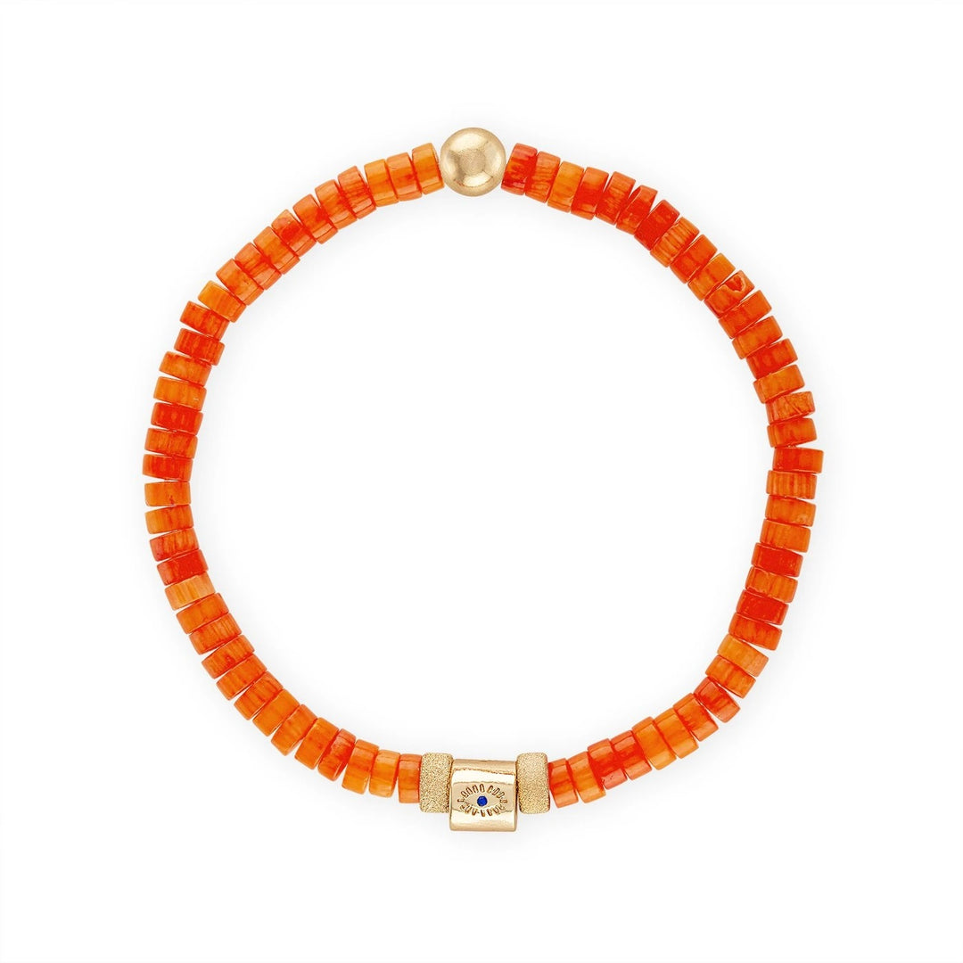 Alexa Leigh - Orange Heishi Bracelet
