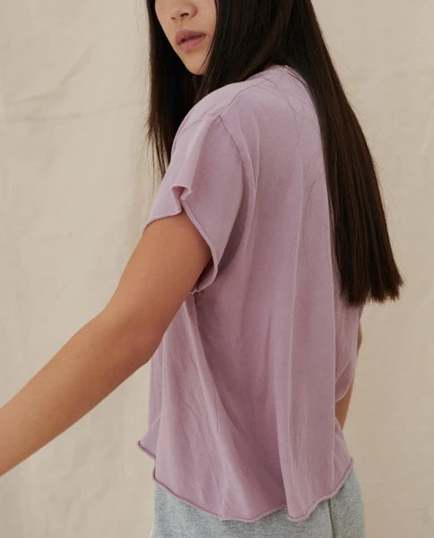 The Great - The Crop Tee in Orchid