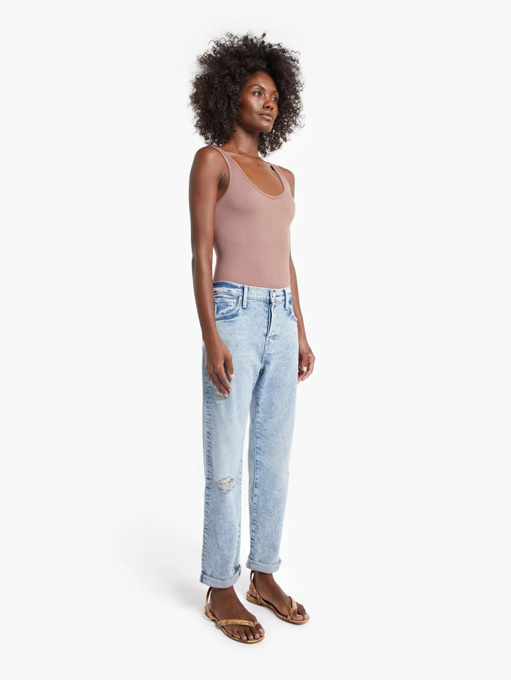 Mother Denim - The Scrapper Double Cuff in Out With The Old, In With The New