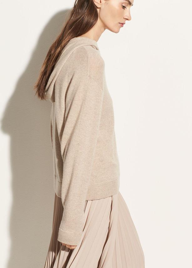 Vince - Overlap Hoodie Light Heather Marzipan