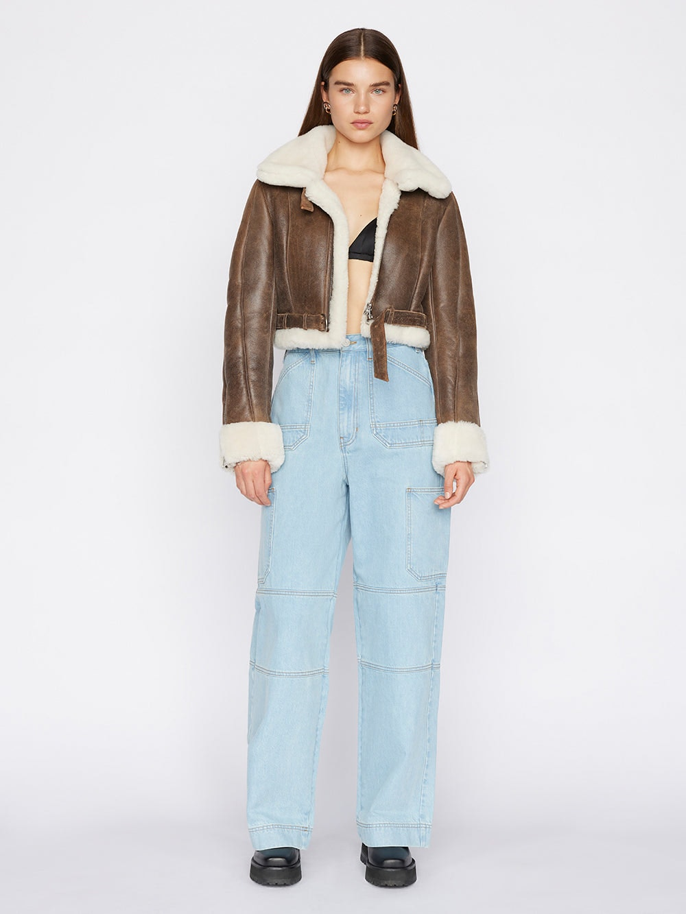 Frame - Oversized Cargo Jean in Genoa