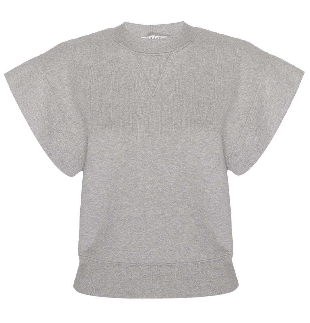 Frame - Oversized Muscle Crew in Gris Heather
