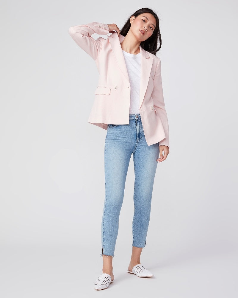 Paige Premium Denim - Dawson Blazer in Pearl Pink Jacket