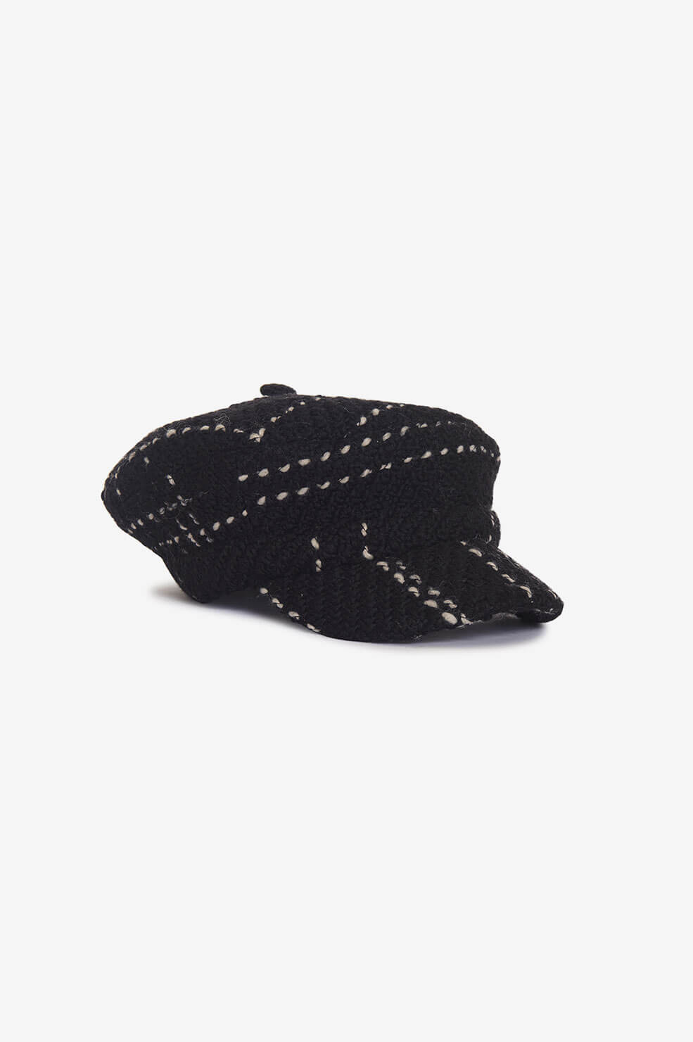 Anine Bing - Paige Hat in Black Plaid