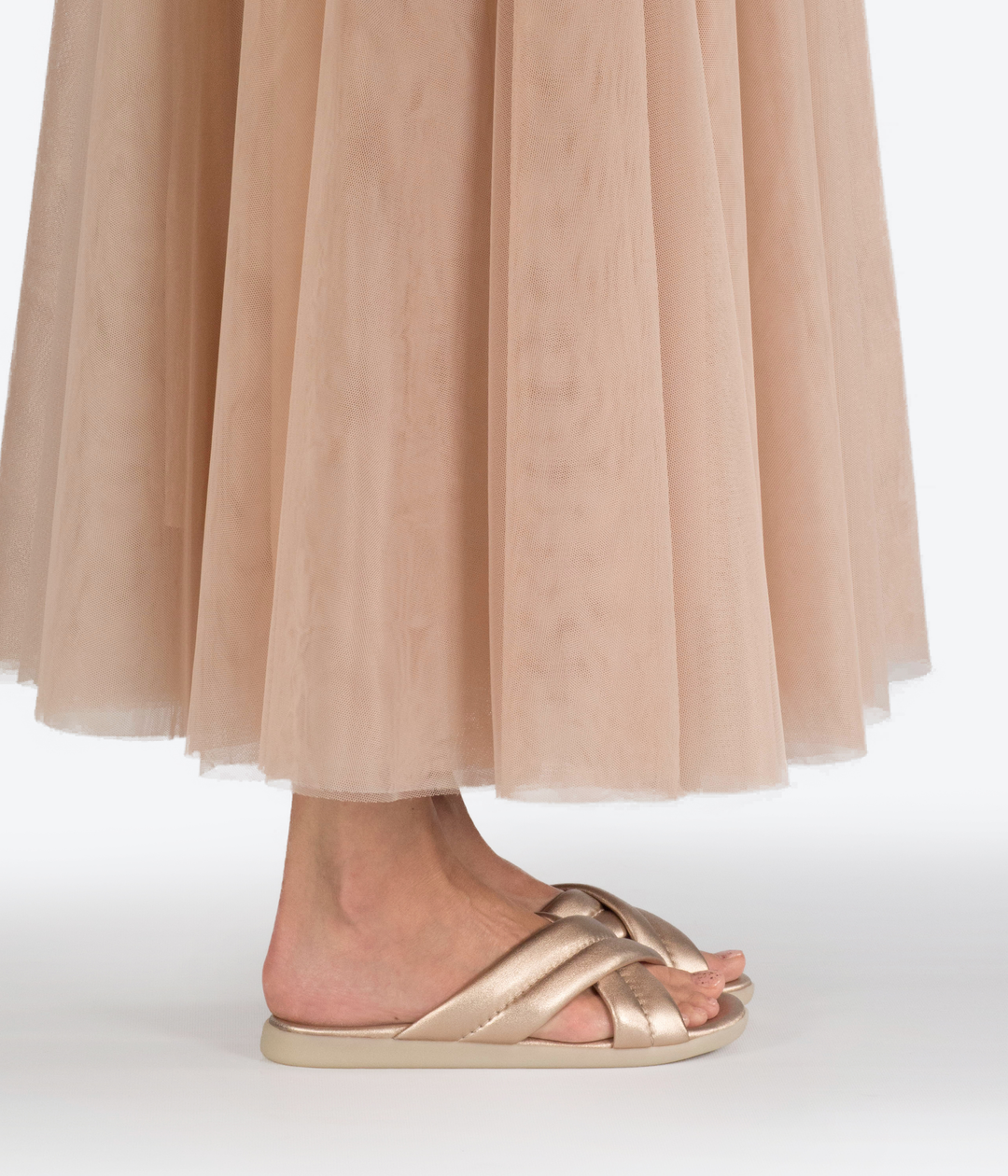 Pedro Garcia - Palas in Creme Pebble Nappa Lame