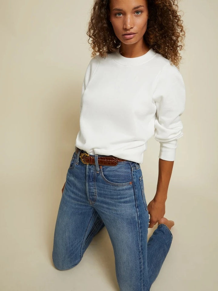 Nation LTD - Pamela Darted Shoulder in White