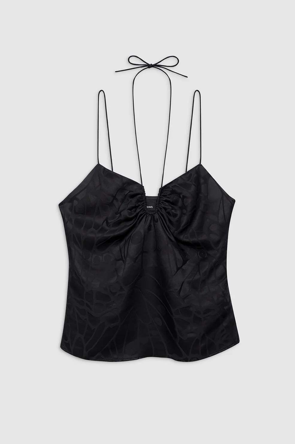 Anine Bing - Papillon Top in Black Butterfly Jacquard