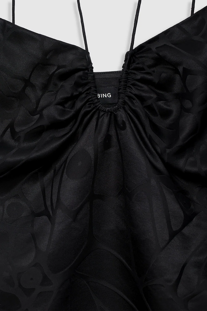 Anine Bing - Papillon Top in Black Butterfly Jacquard