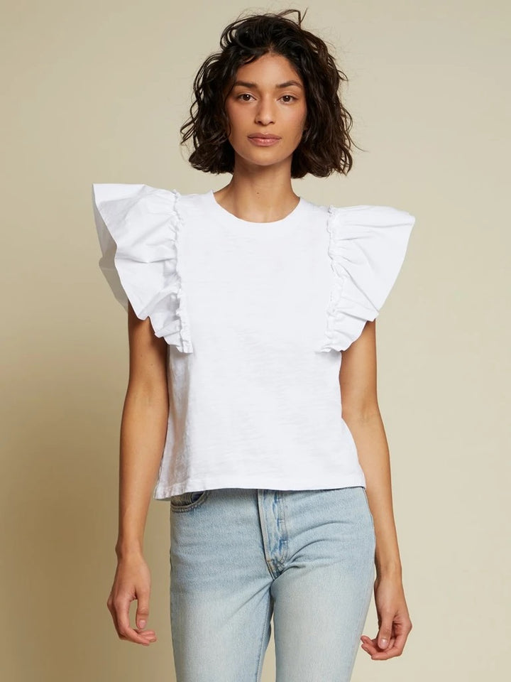 Nation LTD - Para Boxy Tee in Optic White